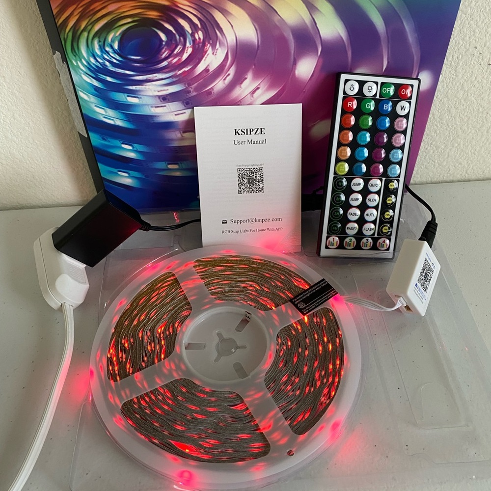 100FT LED Strip Lights with Remote App Control